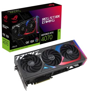 ASUS ROG Strix GeForce RTX™ 4070 OC Edition - Scheda grafica da gioco (PCIe 4.0, 12 GB GDDR6X, DLSS 3, HDMI 2.1, DisplayPort 1.4a)