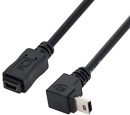 chenyang Mini USB 5Pin maschio a femmina 90 gradi verso il basso angolato cavo di prolunga 0,2 m