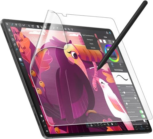 JETech Protection D'écran en Papier pour Samsung Galaxy Tab S10 Ultra/Tab S9 Ultra 14,6 Pouces, Protecteur D'écran en PET Mat pour Dessin, Lot de 1