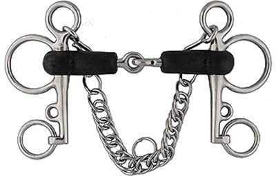 5 in. Stainless Steel & Rubber Mouth Pelham Bit
