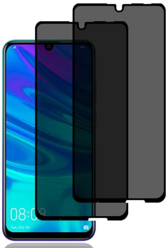 Sichtschutz Schutzfolie für Huawei P Smart 2019,2 Stück,Privacy Schutzfolie | Privacy Schutzglas, 9H Härte, Kratzfest, Blasenfrei, Anti Spy Displayschutzfoli für Huawei P Smart 2019