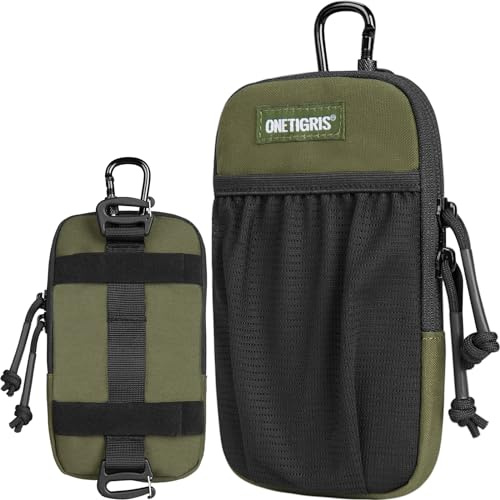 OneTigris Phone Holster - MOLLE Phone Pouch & Belt Loop, EDC Utility Gadget Bag, Fits Screen 4.7-6.7