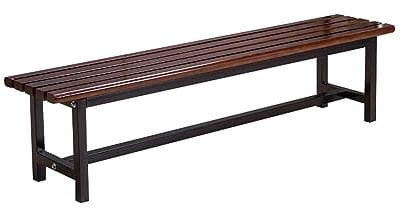 asdchZen Outdoor-Bank, Schuhwickelbank, Badezimmer-Bank, Umkleidebank, Holzbank (Walnuss-Farbe, 60 cm)