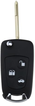 eMagTech 3-Button Remote Key Fob Replacement Key Remote Control Key Case Folding Key Case Compatible with Ford Mondeo Fiesta Ka Transit Key Fob Cover
