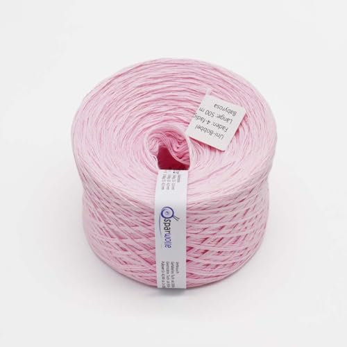 BOBBEL Uni 133g 4-fädig 500m zum Stricken und Häkeln (Babyrosa)