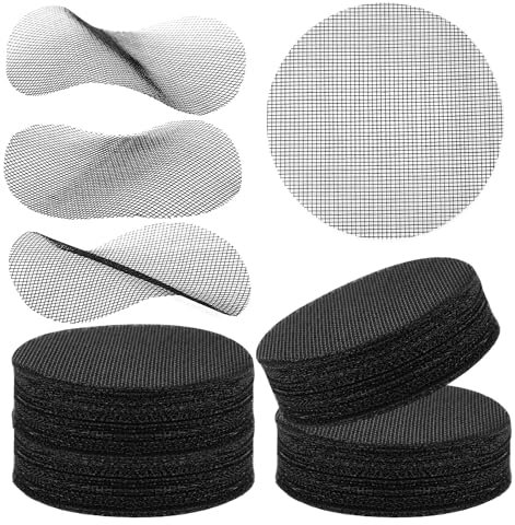 100pcs 4 Inch Flower Pot Hole Mesh Pad, Polyethylene Round Mesh Pads for Plant Pots Bonsai Mesh Drainage Screens Planter Pot Plastic Drainage Mesh Sheet for Garden Potted Plants Prevent Soil Loss