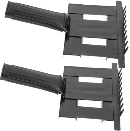 Toddmomy 2stücke Pferdehaarbürste Pferdepflege-kamm Und Reinigungsbürste Zur Entfernung Von Schmutz Und Losem Haar Sanft Zur Haut Ergonomisches Design