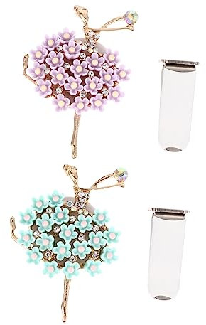 BELLIFFY 2stücke Ballet Mädchen Auto Duft Clips Aromatherapie Parfüm Ornament Für Auto Innenraum Dekorative Lüftungsclips