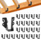 24 Pcs 2x 4 Joist Hanger,Q235B Steel Face Mount Joist Hangers,Black Powder Coated Hurricane Ties for Rafter, Rafter Brackets for Floor, Deck and Ceiling Joists