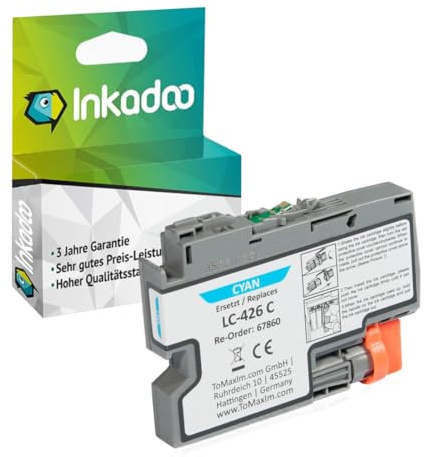 Inkadoo Kompatibel Tinte für Brother LC-426 MFC-J 4540 Series, Mini 19 Biz-Step, MFC-J 4340 DW, MFC-J 4335 DW, MFC-J 4535 DW, MFC-J 4540 DW, MFC-J 4540 DWT, MFC-J 4540 DW XL, MFC-J 4340 DWE Ecopro