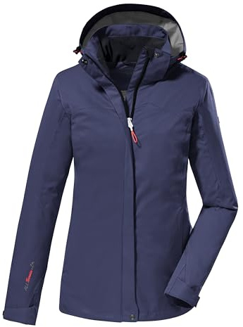 killtec Damen Funktionsjacke/Outdoorjacke mit abzippbarer Kapuze