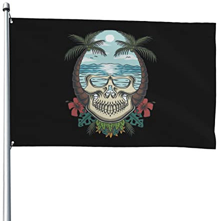 Das Meer Im Schädel Hofflagge Langlebig Banner Fahne Für Lawn Yard Bauernhof 90X150Cm
