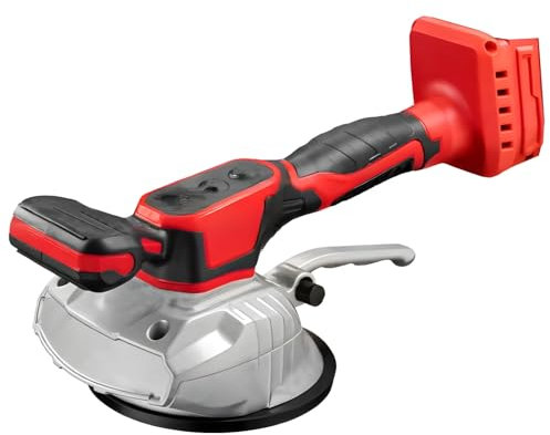 Strumento vibrante senza fili per piastrelle con manico ergonomico, 5 ventose, motore potente, design wireless, compatibile con batterie Milwaukee da 18 V