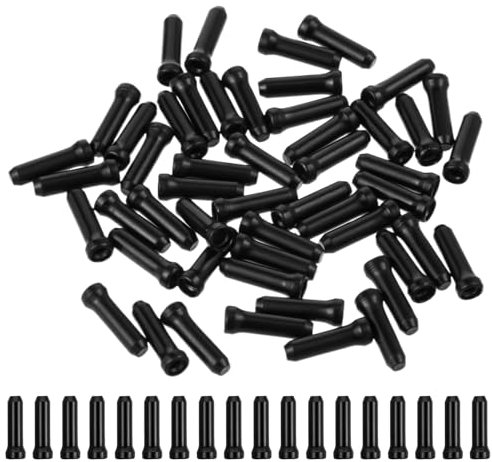 YUXIANLB Bike Cable End Caps Set Aluminum Alloy Brake Shift Cable End Tips Kit 100 Pcs Secure Crimps for Smooth Gear Shifting Reliable Braking Bicycle Maintenance Accessories for DIY Enthusiasts