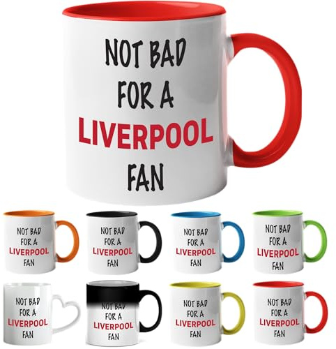 Liverpool Football Fan Mug – Funny Gift for Men, Boys & Fathers | 11oz Ceramic Coffee & Tea Cup for Birthday, Xmas & Father’s Day Gift Idea (red).