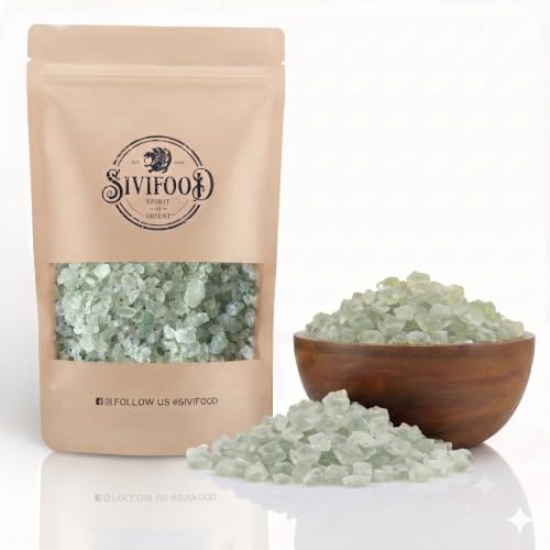 SIVIFOOD® Kandiszucker Bruchstücke Kardamom [400g] - Kandis Zucker mit aromatisch-würzigem Kardamomaroma - Aromatisierter Krustenkandis/Grümmelkandis - Perfekt für Tee, Kaffee & Heißgetränke