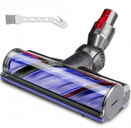 Anti-Tangle Motorhead Replacement for Dyson V7 V8 V10 V11 V15 Vacuum Cleaner, Motorised Direct Drive Brush Head Attachment for Hard Floor & Carpet, Pet Hair Removal Nozzle Parts SV10 SV12 SV14