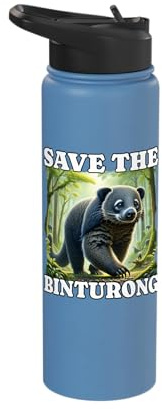 Save The Binturong Stainless Steel Insulated Water Bottle