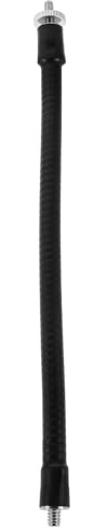 ULTECHNOVO Biegsamer Metallstab mit M5 zu 1/4 gewinde Flexibler Mikrofonhalter für Live Streaming und Fotografie 25cm Langer Flexibler Metall Schwanenhals