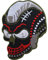 Biker-Aufnäher zum Aufbügeln oder Aufnähen auf T-Shirt, bestickt, American Football Totenkopf