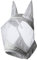 Harrison Howard CareMaster Midge-Proof Fleece Polsterung Pferde Fliegenmaske UV-Schutz mit Ohrenschutz Silber Pony (S)