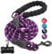 JBYAMUK 5 FT Strong Dog Lead with Comfortable Padded Handle and Highly Reflective Threads for Small, Medium and Large Dogs (5-FT, Purple)