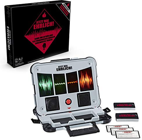 Hasbro Jetzt mal ehrlich!, Partyspiel mit Lügendetektor, für 2 und mehr Spieler, ab 16 Jahren