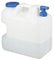 Relaxdays Bidón de agua, Purgador y tapa de rosca, Agua potable, Sin BPA, 25 Litros, Blanco
