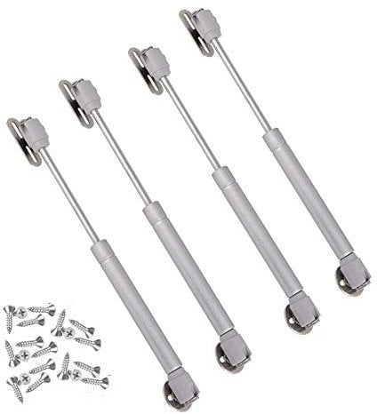 JZK 4 x Amortiguador de gas 120N pistones hidraulicos muebles cocina con tornillos para juguete grande muebles cocina armario puertas elevables