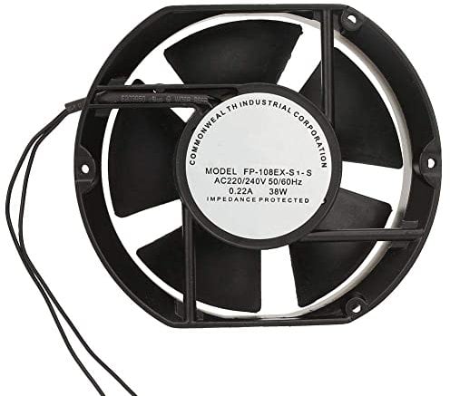 Ventilador Axial, AC 220V 38W Ventilador de Refrigeración Ovalado con Cojinete de Bolas Ventilador de Enfriamiento 172 x 150 x 50 mm Ventilador Silencioso para Proyectos de Escape de Ventilación