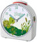 CreaDesign, WU-71-1085, Schildkröte, analog Kinderwecker weiß, Funkwecker mit Sweep-Uhrwerk und fluoreszierenden Zeiger und Licht, personlisiert mit Namen, 10,2 x 4,6 x 11 cm