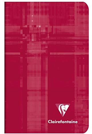 Clairefontaine 3582C - Packung mit 20 Heften, 7,5 x 12 cm, kariert, 90 g, 24 Blatt, farbig sortiert, 1 Pack