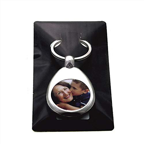 Metall Schlüsselanhänger mit Einkaufschip und Foto