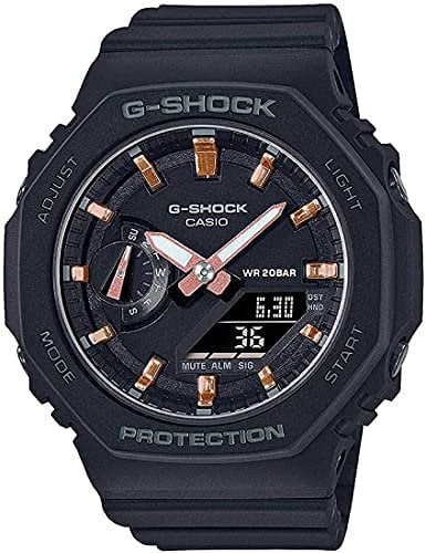 G-Shock Casio GMA-S2100-1AER Montre à Quartz Sport pour Homme Bracelet en résine et boîtier Noir Cadran Noir