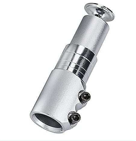 WMLBK Bike Handlebar Riser Stem Extender Bike Handlebar Extension Handlebar Riser Bicycle Fork Stem Raiser Extender Head Up Raiser for Mountain Bike, Road Bike, MTB (Silver)