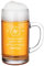 Bierkrug graviert mit Wunschmotiv - spülmaschinenfester Maßkrug 1 Liter - personalisiert - Männergeschenk für Biertrinker Motiv Bester Opa der Welt