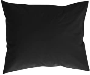 Jotex Zack Kopfkissenbezug - 100% hochwertige Bio-Baumwolle GOTS-Zertifiziert Kissenbezug - Grauschwarz, 60 x 70 cm