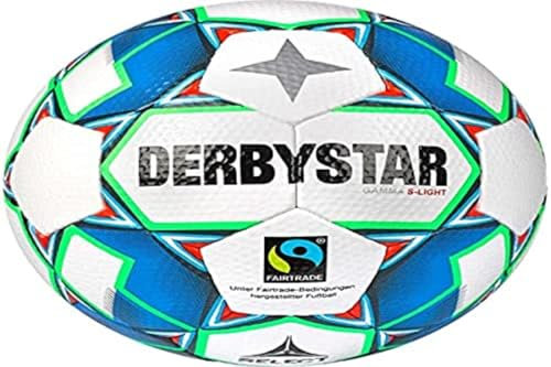 Derbystar Gamma S-Light V22 Fußball Weiss Blau Grün 3