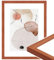 WANDStyle Bilderrahmen Kirschbaum-Optik 50x70 cm aus Holz im Stil Modern zum Aufhängen, Posterrahmen Made in Germany - H320