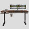 Bluenara Elektrisch Höhenverstellbar Schreibtisch 150x78cm Stehschreibtisch L-Form mit Memory-Steuerung mit 4-Gedächtnis-Smart-Pult für Home-Office-Arbeitsplatz, Braun Tischplatte/Schwarzer Rahmen