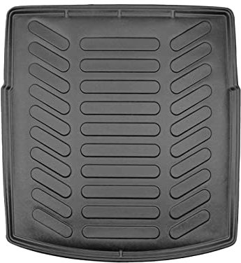 Trimak Passgenau 3D Kofferraumwanne Kompatibel mit Opel Insignia A Sports Tourer Kombi 2008-2017 Kofferraummatte Schutzmatte Auto Zubehör Antirutschmatte Kantenschutz TPE Gummi Dauerhaft Schwarz