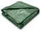 Green Tarpaulin Sheet 2.4m x 3.0m (Cut-Size) Lightweight PE Plastic Tarp 80gsm Water-Resistant Ground Sheet Multipurpose Tarpaulin Covers used for Garden Furniture Shed Camping (8ft x 10ft)