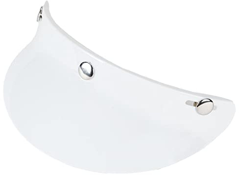 Vintage Jethelm Visor Snap Strahlenschutz, Größe Passend für Die Meisten Offenen, Gesichts Oder Vintage - Weiß