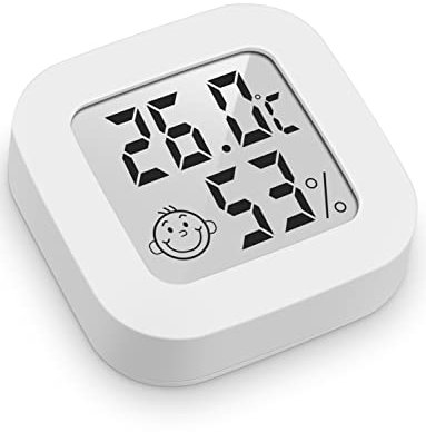 3-teilig - Mini-Thermometer Hygrometer für den Innenbereich, digital, mit hoher Genauigkeit, Temperatur- und Feuchtigkeitsmesser, Thermo-Hygrometer, Anzeige des Komfort-Niveaus