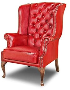 Chesterfield Sessel Cathedral | 2 bis 4 Wochen Lieferzeit (Rot)