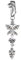 Faux ventre, anneau de nombril pour femme, anneaux de nombril à clipser, faux piercing de nombril papillon (argent)