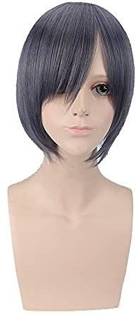 Uearlid Wig Anime Cosplay Ciel Phantomhive Perücke Cosplay Kostüm Kurzes & Kunsthaar Halloween Party