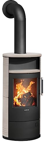 Justus | Kaminofen | Island 5 2.0 | 5 kW | Keramik Freddo, Stahl Schwarz