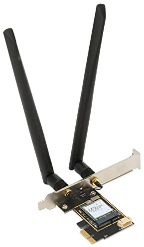 Bewinner WiFi 6E PCIe-WLAN-Karte für Desktop-PC, 2,4 G/5 G/6 GHz, Bis zu 2400 Mbit/s, Dual-Antenne, PCI-E-Wireless-Netzwerkkarten, Bluetooth 5.2, Tri-Band-Wireless-Adapter mit MU MIMO