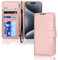 TECHGEAR iPhone 15 Pro Max Leather Wallet Case, Flip Protective Case Cover with Wallet Card Holder, Stand and Wrist Strap - Pink PU Leather with Magnetic Closure Designed for iPhone 15 Pro Max 6.7